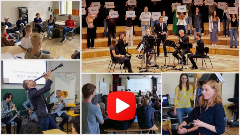 Dokumentarfilmreihe: Einblicke in die kreativen Workshops & musikalischen Lesungen „Ich wand’re durch Theresienstadt“